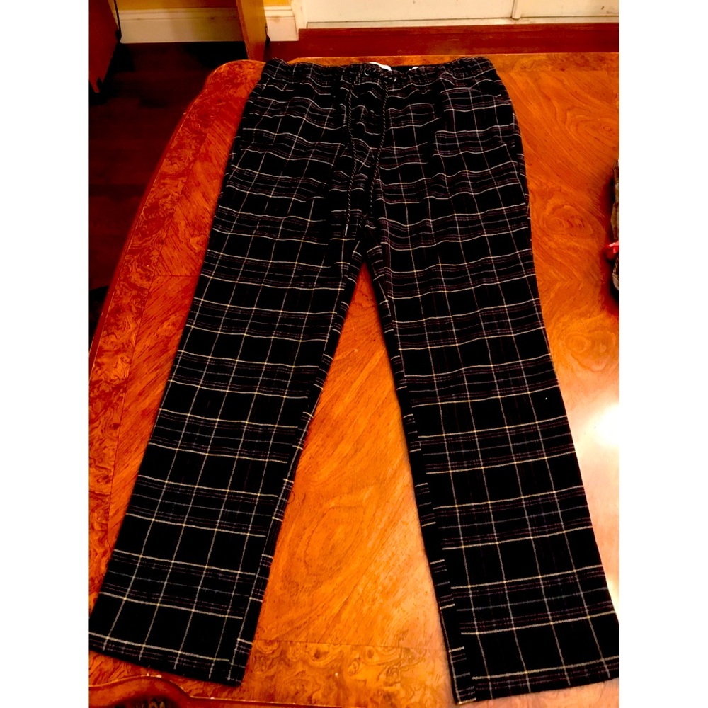 PACSUN Mens Plaid Joggers Medium